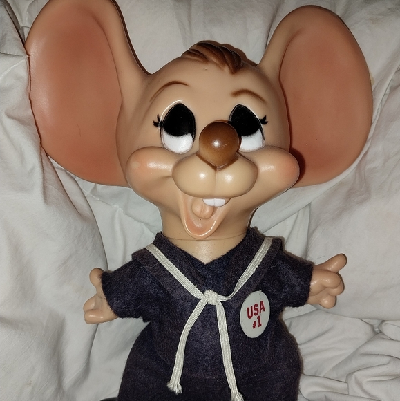 VINTAGE 1950'S HURON PRODUCTS TOPO GIGIO BIG EARS MOUSE BANK SAILOR CONVERSATION - Picture 1 of 9